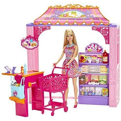 輸入バービー人形 Barbie Life in The Dreamhouse Grocery Store and Doll Playset_1