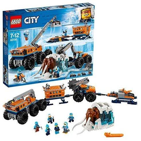 LEGO City Arctic Mobile Exploration Base Toy Crane Vehicle Platform & Trailer Construction Toys fo