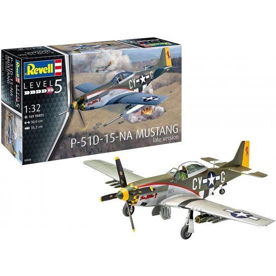 ドイツレベル 1/32 アメリカ陸軍 P-51D ムスタング 後期型 プラモデル 03838