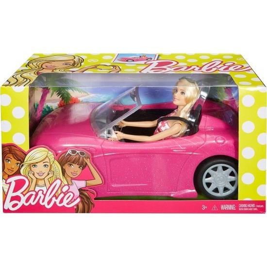 Barbie バービーコンバーチブルと人形パック、Pinkの画像