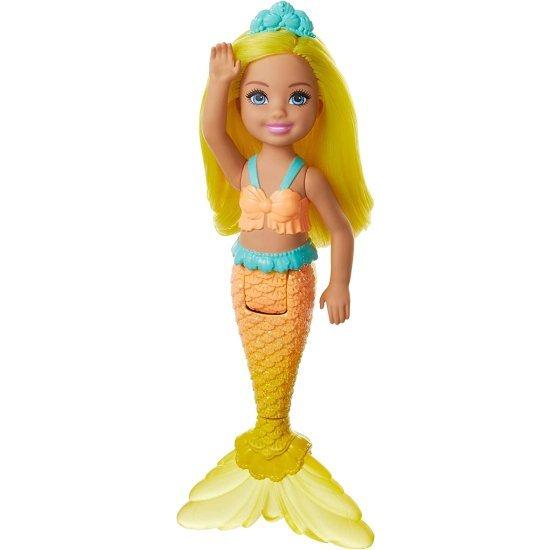 Barbie バービードリームトピアチェルシーマーメイドドール、黄色の髪と尾の6.5インチ_2