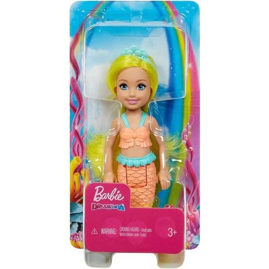 Barbie バービードリームトピアチェルシーマーメイドドール、黄色の髪と尾の6.5インチ_4