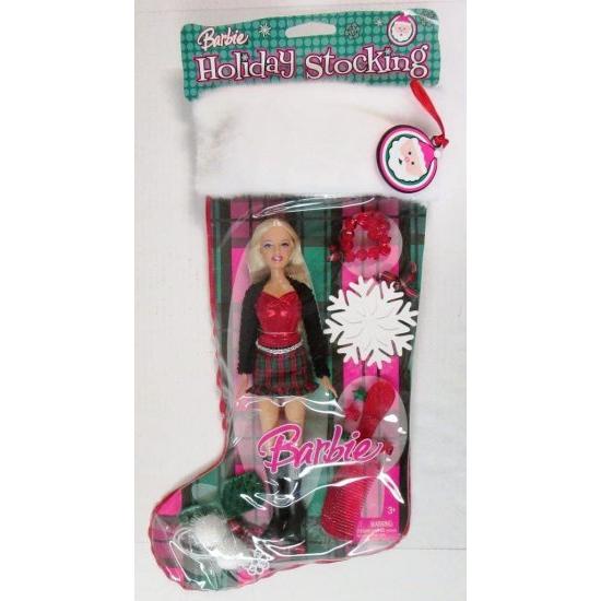Barbie バービー2007ホリデーストッキングセット - ペンダントとのクリスマス服のバービー人形