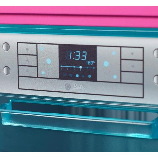 Barbie バービー屋内家具のプレイセット、作業ドアとプルアウトトレイを備えたキッチン食器洗い機に加えて、料理と洗濯アクセサリー