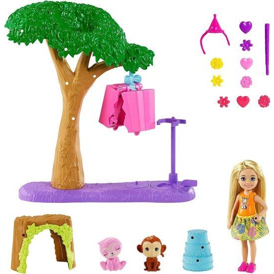 Barbie マテル - バービーチェルシーロストバースデーピナタパーティーの楽しいサプライズプレイセット