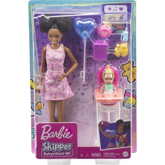 Barbie バービー Skipper Babysitters Inc. Babysitting Skipper Doll、Color-Change Baby Doll、High Chare、Partyをテーマにした子供向けの3-7歳のアクセサ_5