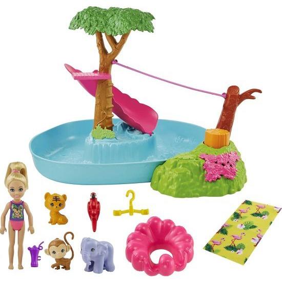 Barbie バービーとチェルシー失われた誕生日のスプラシュタスティックプールサプライズプレイセット