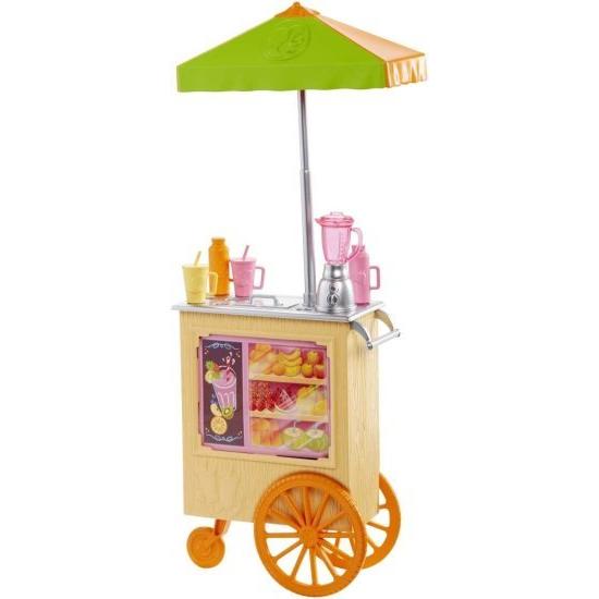 Barbie バービー Careers Juice Bar Brunette Dollのプレイセットの画像