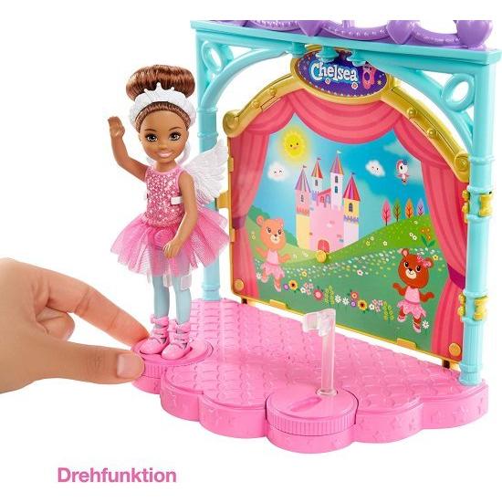 Barbie バービークラブチェルシードールとバレエプレイセット、6インチのブルネット、変身ステージ、バレエバレ、ファッション、アクセサリーなどのアクセサリ_2