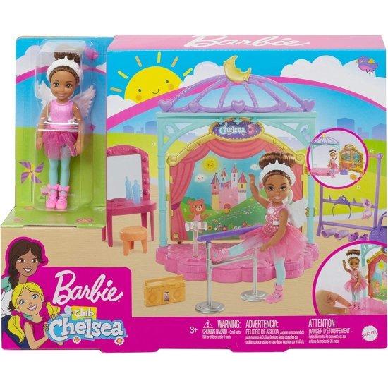 Barbie バービークラブチェルシードールとバレエプレイセット、6インチのブルネット、変身ステージ、バレエバレ、ファッション、アクセサリーなどのアクセサリ_5