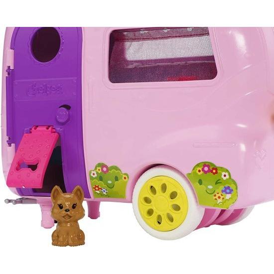 Barbie チェルシー人形、子犬、車、キャンピングカー、ファイヤーピット、ギター、10のアクセサリー、3-7歳のギフトを備えたバービークラブチェルシーキャンパ_3