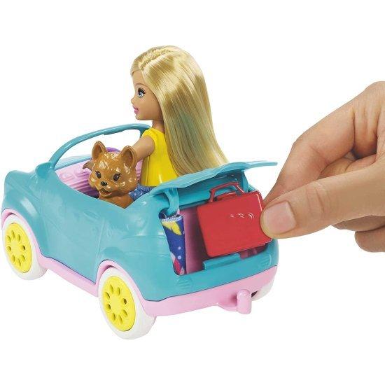 Barbie チェルシー人形、子犬、車、キャンピングカー、ファイヤーピット、ギター、10のアクセサリー、3-7歳のギフトを備えたバービークラブチェルシーキャンパ_4