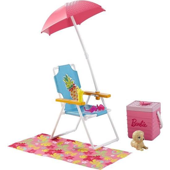 Barbie バービービーチピクニック家具＆アクセサリーセット