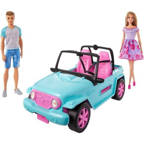 Barbie オフロード車と人形を備えたバービーGHT35プレイセット、衣服とアクセサリーのケン、3年以上、マルチカラー_1