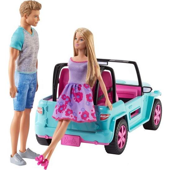 Barbie オフロード車と人形を備えたバービーGHT35プレイセット、衣服とアクセサリーのケン、3年以上、マルチカラー_2