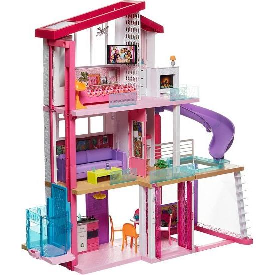 Barbie プール、スライド、エレベーターを備えたバービードリーム