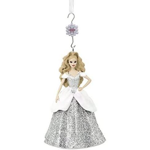 Barbie ホールマークホリデーバービークリスマスツリーオーナメント2021（限定版の日付のフック付き）