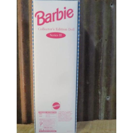 Barbie バービー1995シリーズIIコレクターズエディション12インチドール - バービーとしてのバービースナックの女の子ドレス、サッシ、靴、ヘアリボン、帽子、_3
