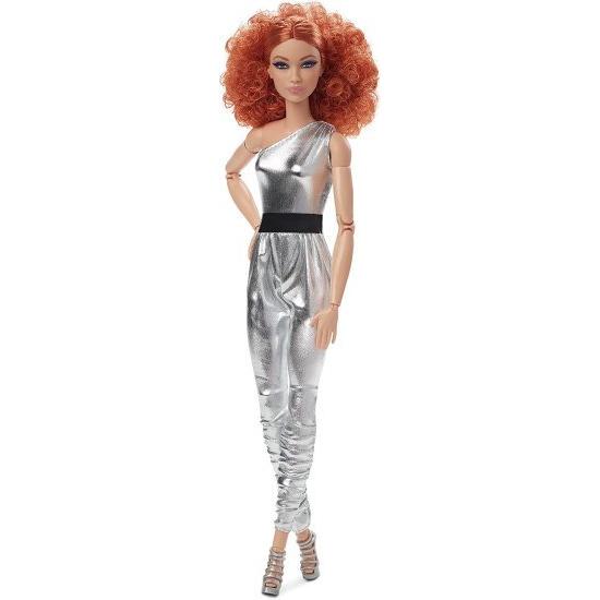 Barbie バービーの署名バービーは人形（赤い巻き毛、オリジナルのボディタイプ）、完全にポーズ可能なファッション人形、コレクターへのギフト