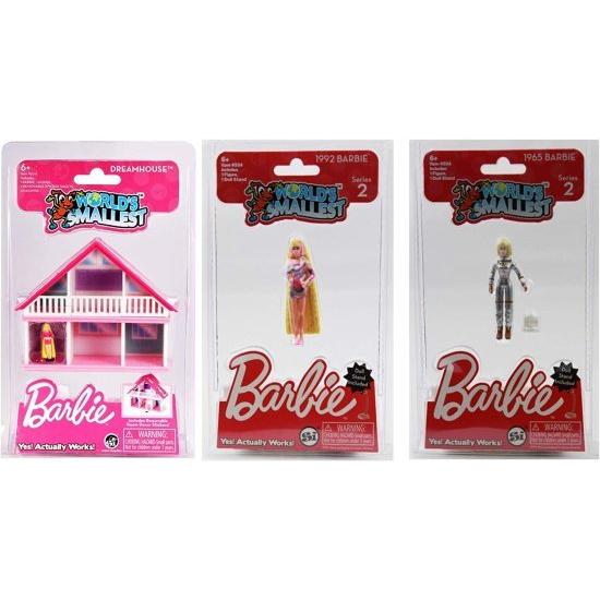 Barbie 世界最小のバービードリームハウスと世界最小のバービーシリーズ2人形 - 3つのアイテムのバンドル