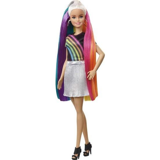 Barbie バービー?レインボースパークルヘアドール