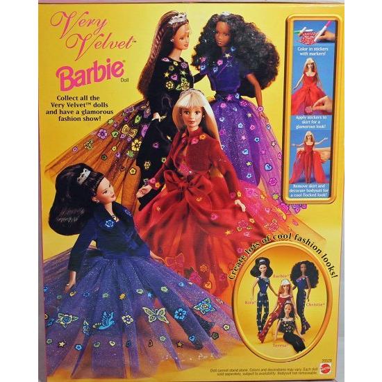 Barbie バービー20528 1998非常にベルベット人形_2