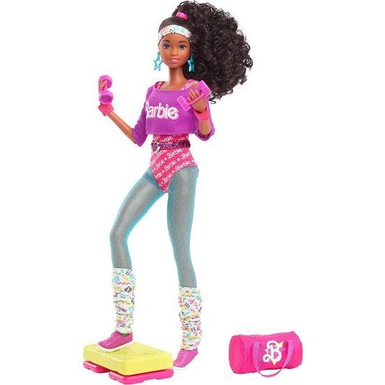 Barbie バービー Rewind 80年代のエディションワークインズアウト人形（11.5インチのブルネット）ボディスーツ、レッグウォーマー、アクセサリー、カセットテ