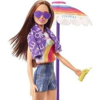 Barbie バービーはオーシャン＆ビーチドールプレイセットが大好きです - マリブブルネットの画像