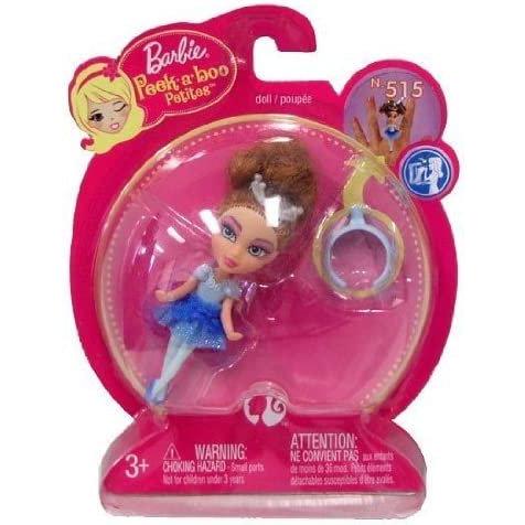 Barbie バービー Peek A Boo Petites Ring Doll＃515 Blue Ballerina Princess 2008年にMattelが製造