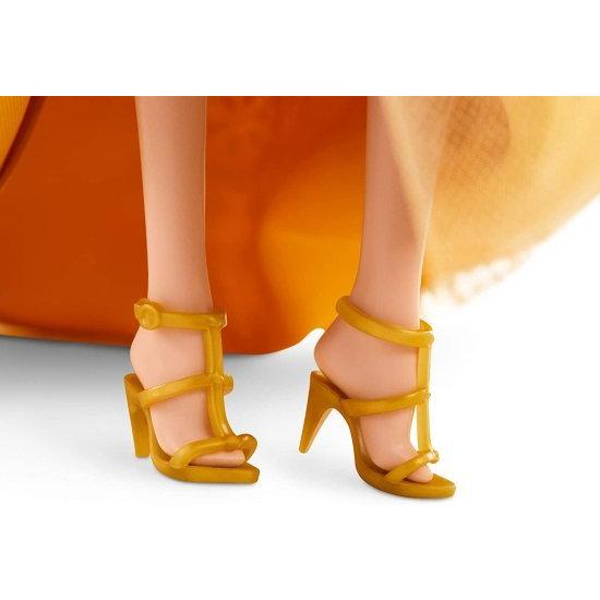 Barbie バービーシグネチャー2020ホリデーバービー人形（12インチブロンドの長い髪）のゴールデンガウン、人形スタンドと信itiveの証明書、6歳以上の贈り物の画像