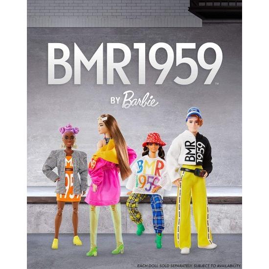 Barbie バービーBMR1959人形 - メッシュTシャツ、格子縞のジョガー、バケツハット_1