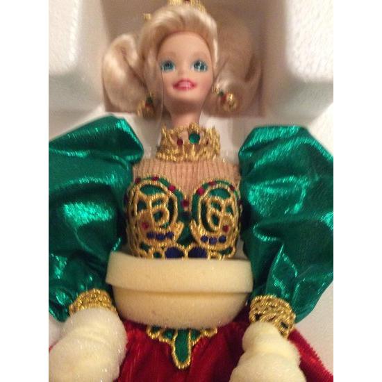 Barbie バービー14311 1995ホリデージュエル磁器人形_1