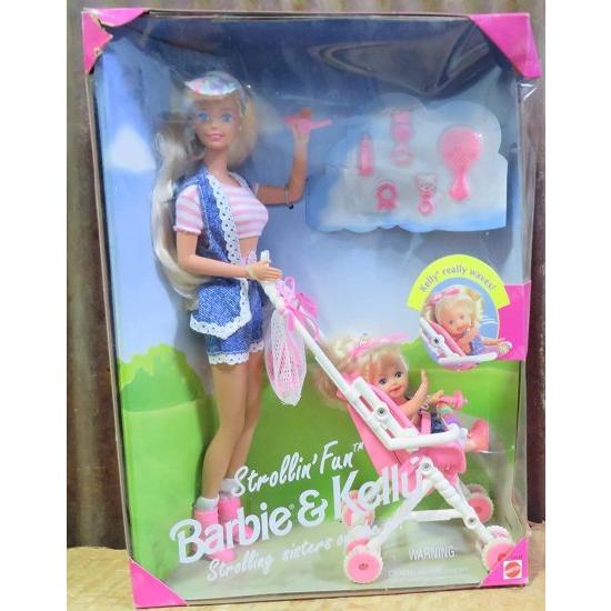 Barbie Mattel Strollin '楽しいバービー＆ケリー