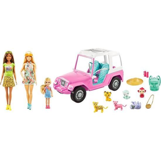 Barbie バービーの姉妹と友人ワイルドライフアドベンチャーギフトセット