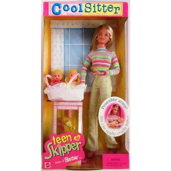 Barbie バービークールシッターティーンスキッパードール - ベビーシッター2は2倍の楽しみです！ （1998）