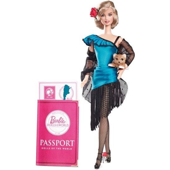 新品登場Barbie 世界アルゼンチン人形のバービーコレクタードール