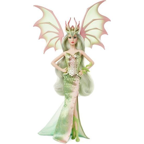 Barbie バービーシグネチャー神話上のミューズファンタジードラゴンエンプレスドール、15インチ、コレクティブル、パステルカラーの髪と翼のあるコレクティブ