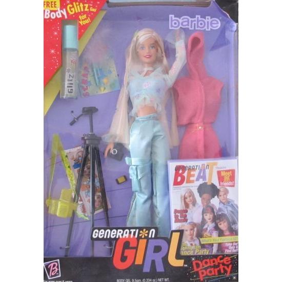 Barbie バービージェネレーションガールドールダンスパーティーw余分な衣装、カメラ、三脚、ボディグリッツなど！ （1999）