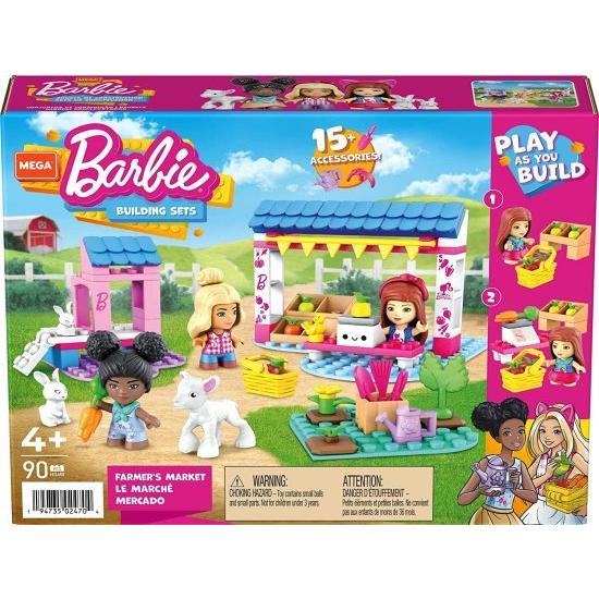 Barbie 90のレンガと特別なピース、アクセサリー、3つのマイクロドール、5歳以上のおもちゃギフトを備えたメガバービーファーマーズマーケットビルディングセ_5