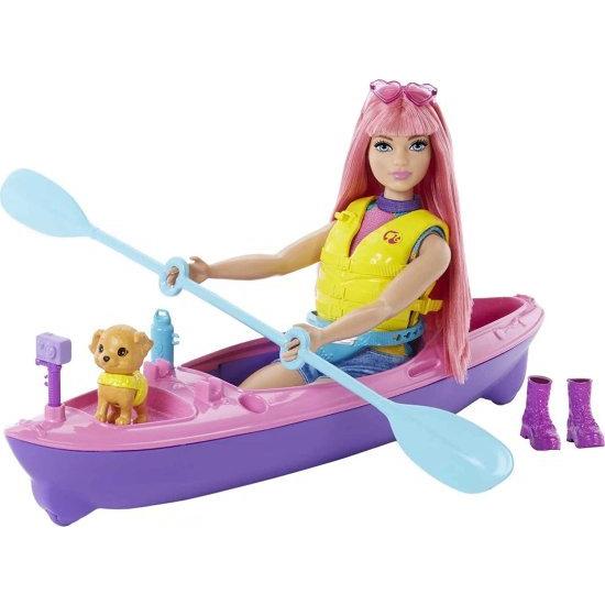 Barbie バービーそれはデイジードール（ピンクの髪の曲線、11.5インチ）、ペットの子犬、カヤック、キャンプアクセサリー、3-7歳のギフトを備えた2つのキャン_4