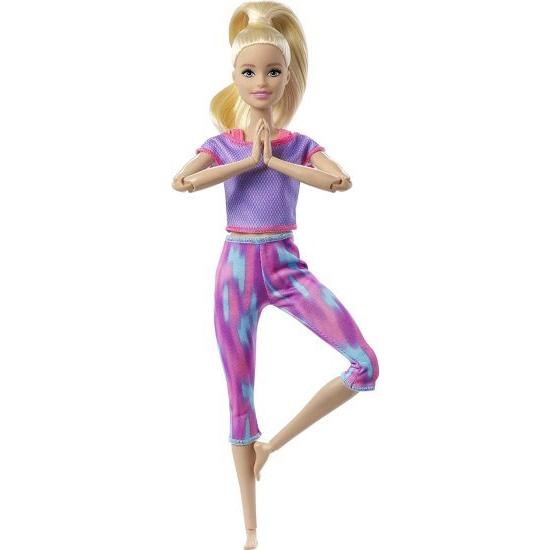 Barbie バービーは、22の柔軟なジョイントと長いブロンドのポニーテールで人形を移動させました3-7歳の子供向けのアスリートウエアを着ています