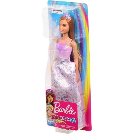 Barbie バービードリームトピアプリンセスドール、紫色の宝石風の衣装とティアラを着た約12インチのブルネット、3-7歳の画像