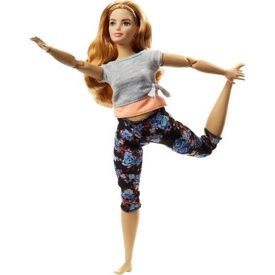Barbie 22のジョイントとヨガの服、花、盛り上がりで人形を動かすために作られたバービー
