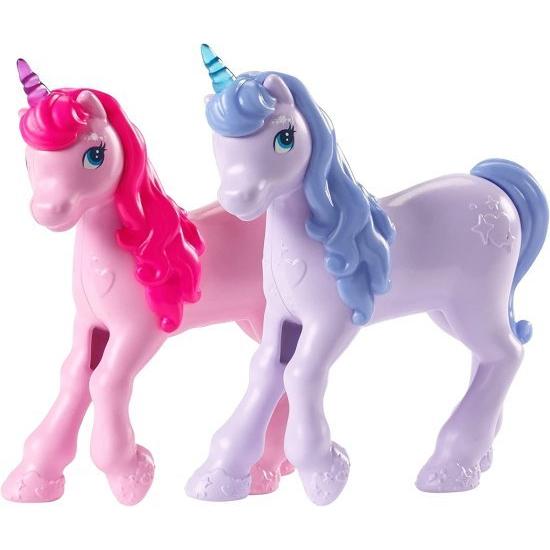 Barbie ハートドレス、2つのベビーユニコーンとアクセサリー、3-7歳の 