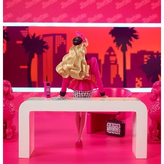 Barbie バービー Rewind 80年代版のキャリアガールドール（11.5インチブロンド）ブレザー、ハウンドトゥーススカート＆アクセサリー、カセットテープドールスの画像
