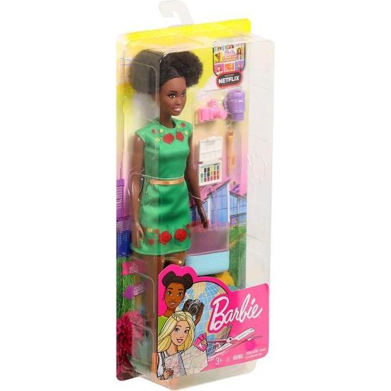 Barbie バービー旅行ニッキー人形キティイヤーブルネットの髪と5つのアクセサリーの画像