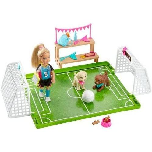 Barbie バービードリームハウスアドベンチャー6インチチェルシードールサッカープレイセットとアクセサリー
