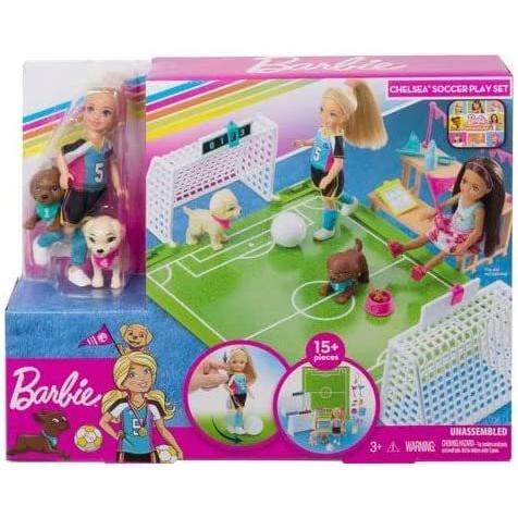 Barbie バービードリームハウスアドベンチャー6インチチェルシードールサッカープレイセットとアクセサリーの画像