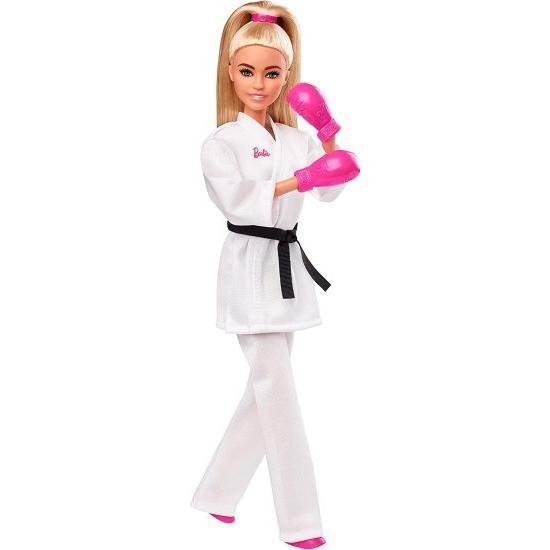 Barbie バービーオリンピックゲーム東京2020空手制服、東京2020ジャケット、メダル、ヘルメット、スパーリンググローブ、サンダル3歳以上の画像