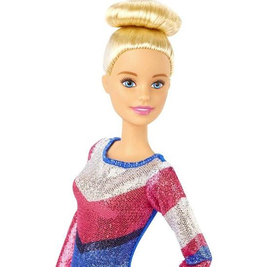Barbie バービー体操プレイセット：旋回機能、バランスビーム、15歳以上の3歳以上のバービー人形の画像